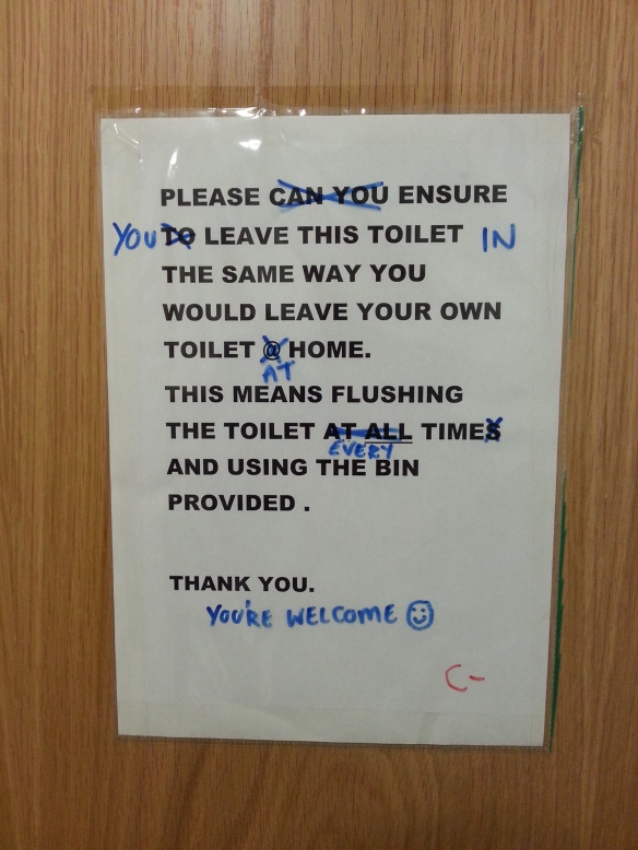 Toilet Grammar